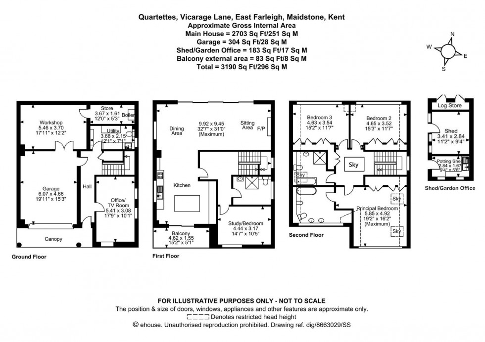 Floorplan for Vicarage Lane, East Farleigh, Maidstone