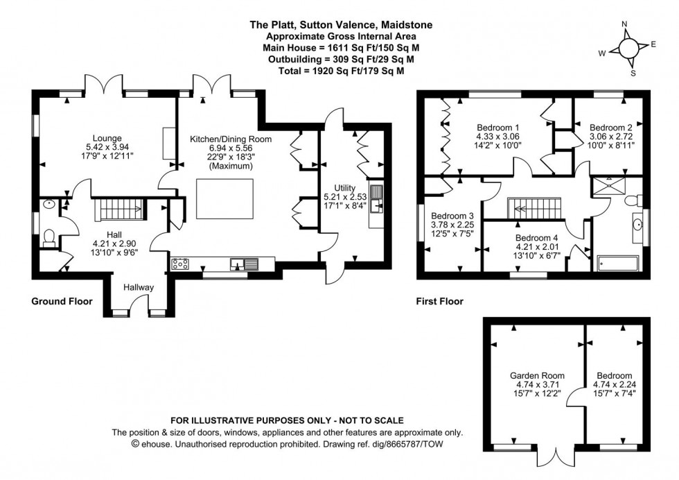 Floorplan for The Platt, Sutton Valence, Maidstone