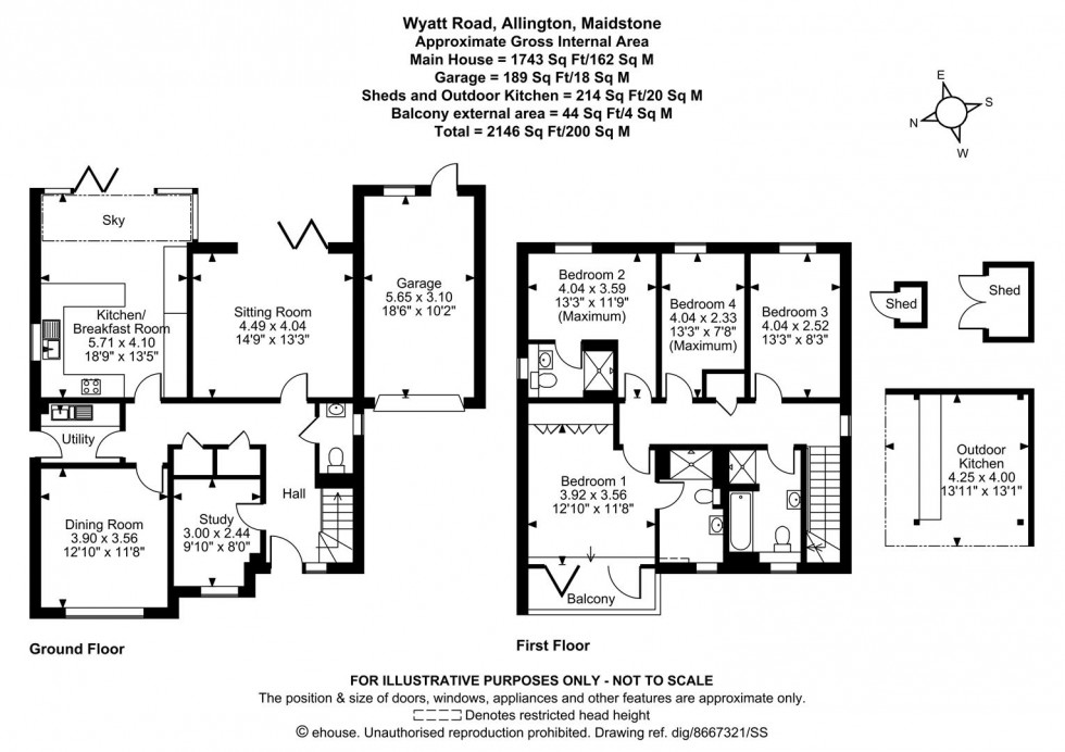 Floorplan for Wyatt Road, Allington, Maidstone