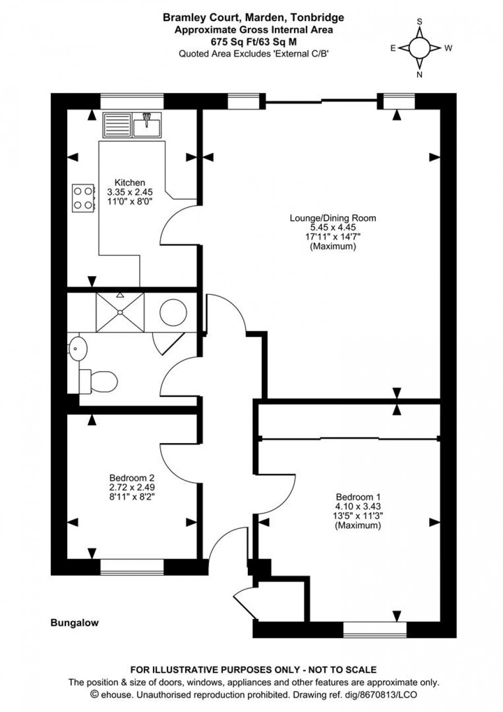 Floorplan for Bramley Court, Marden