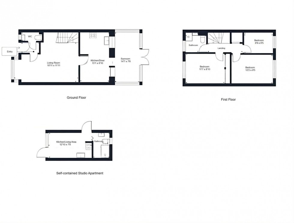 Floorplan for St Andrew's Road, Maidstone