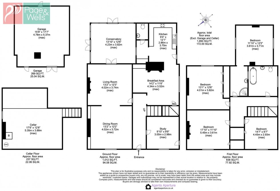 Floorplan for Yalding Hill, Maidstone