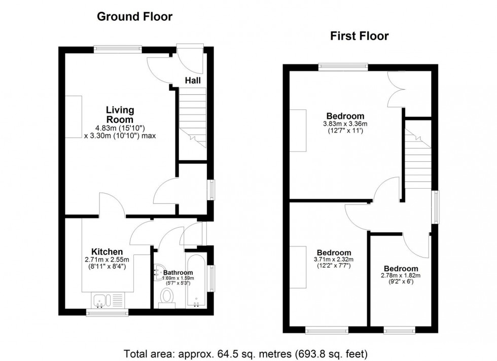 Floorplan for New Road, Ditton, Aylesford