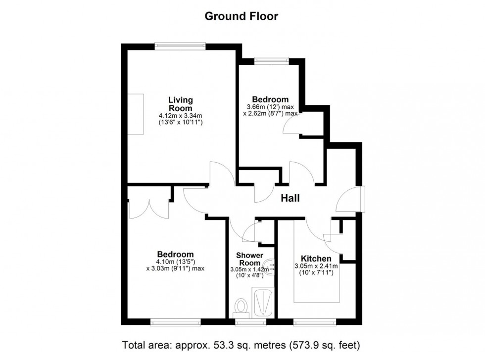 Floorplan for Durham Close, Maidstone