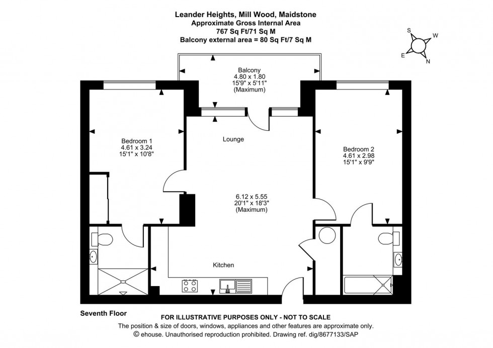 Floorplan for Leander Heights, Mill Wood, Maidstone
