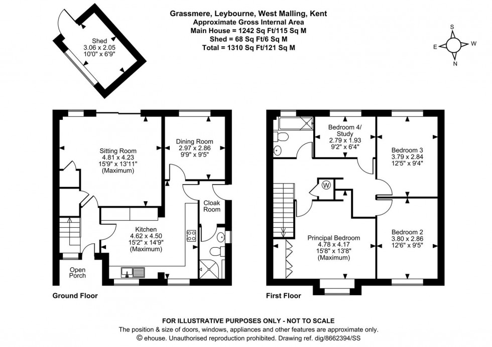 Floorplan for Grassmere, Leybourne