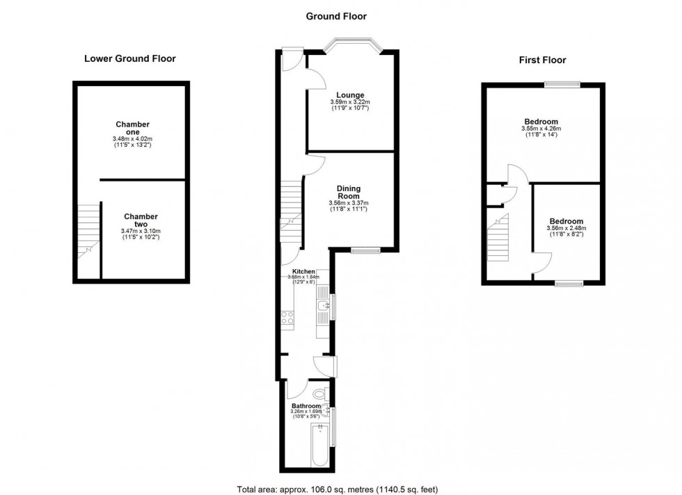 Floorplan for Grecian Street, Maidstone