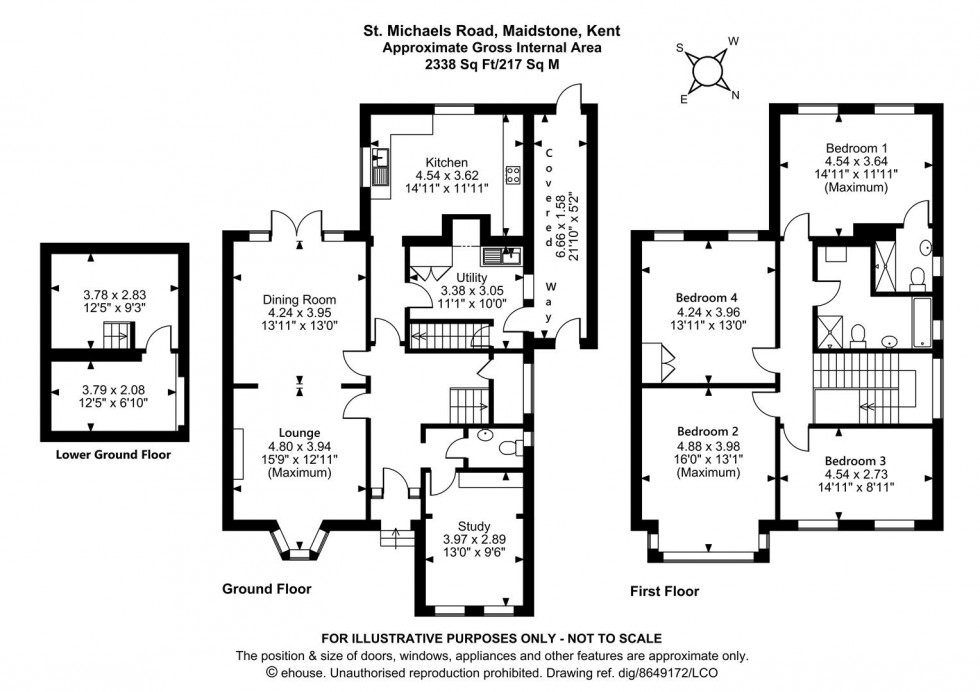 Floorplan for St. Michaels Road, Maidstone