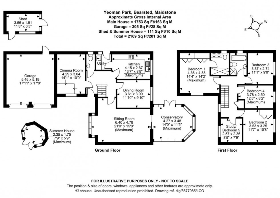 Floorplan for Yeoman Park, Bearsted, Maidstone