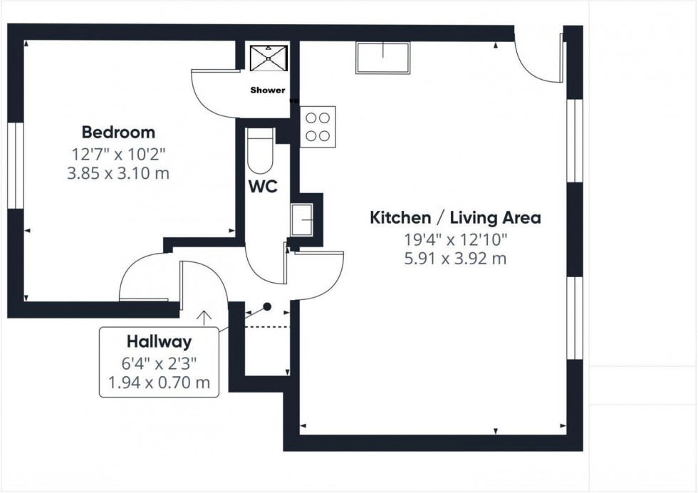 Floorplan for Bower Place, Maidstone