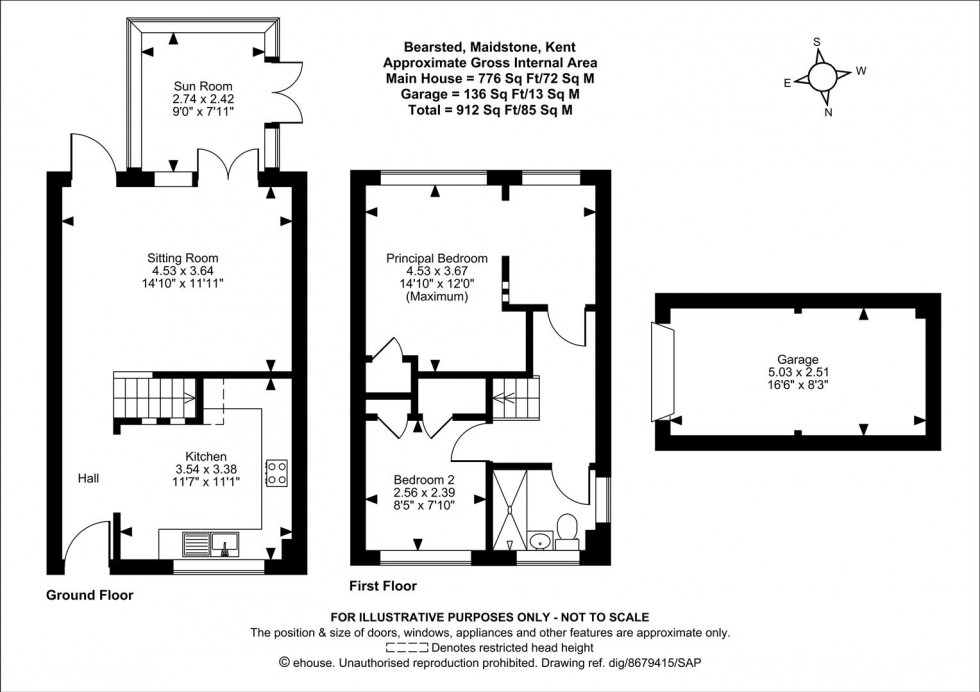 Floorplan for Lenside Drive, Bearsted, Maidstone