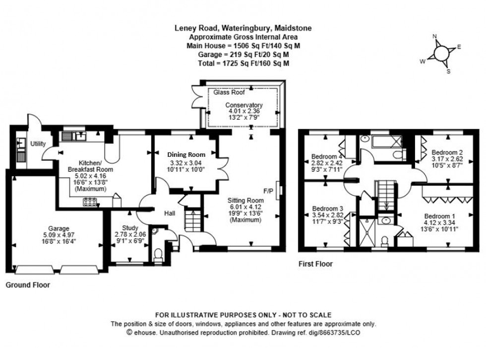 Floorplan for Leney Road, Wateringbury, Maidstone