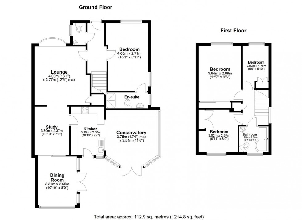 Floorplan for Cotswold Gardens, Downswood, Maidstone