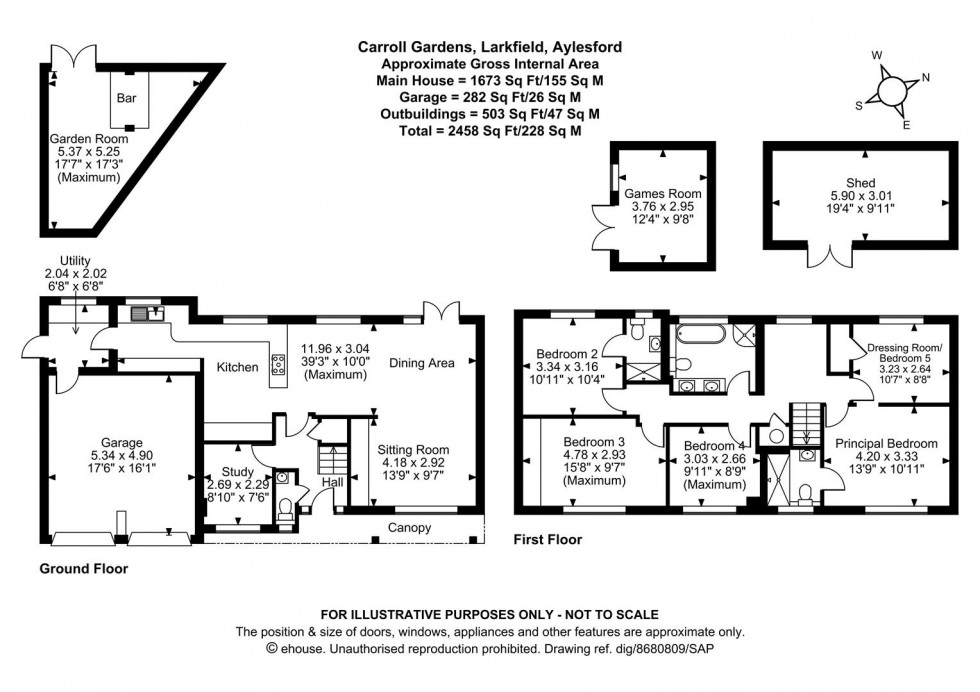 Floorplan for Carroll Gardens, Larkfield, Aylesford