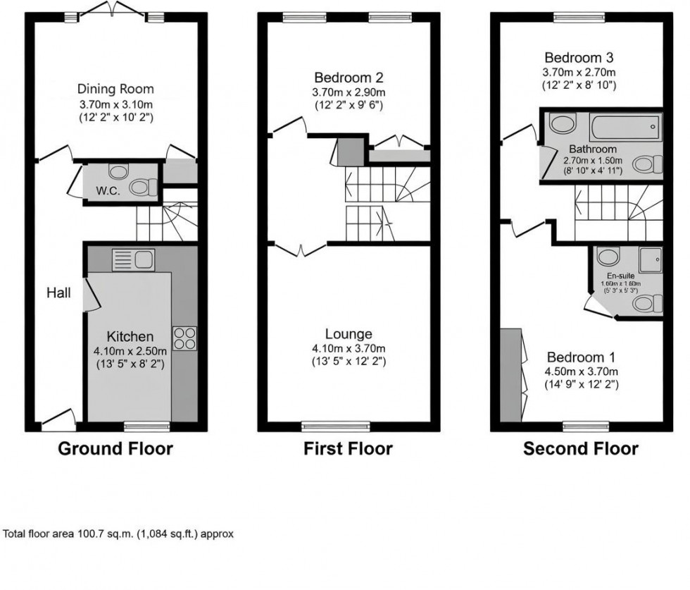 Floorplan for Lacock Gardens, Maidstone