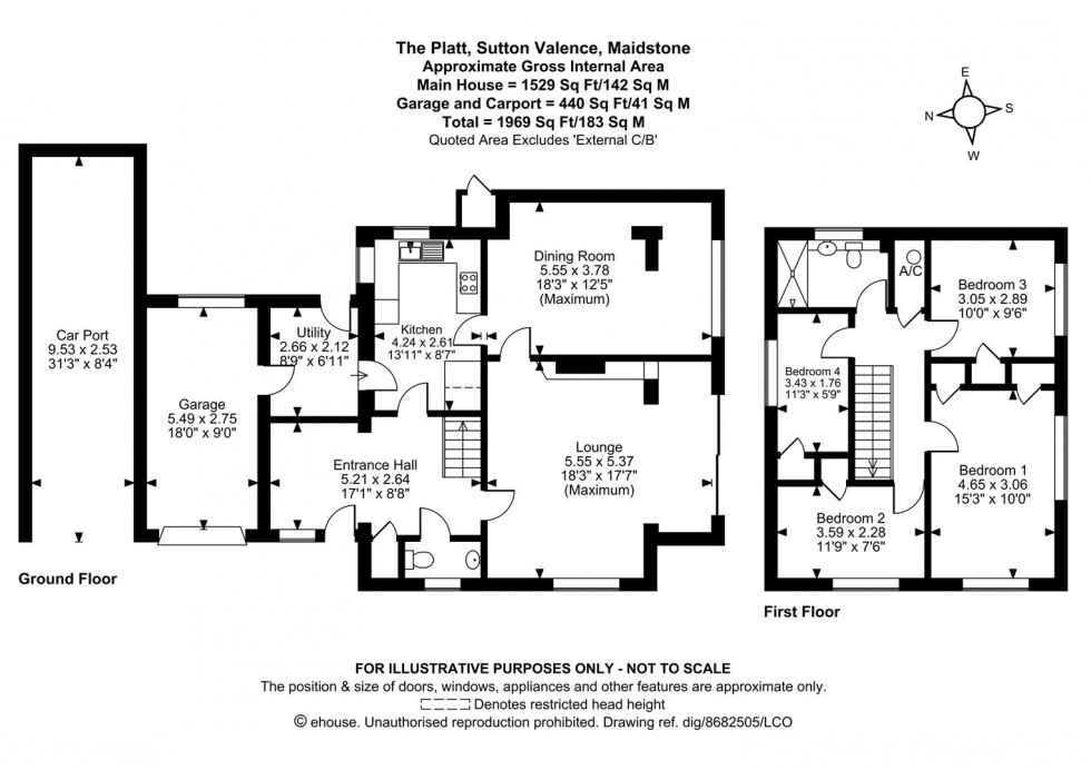 Floorplan for The Platt, Sutton Valence