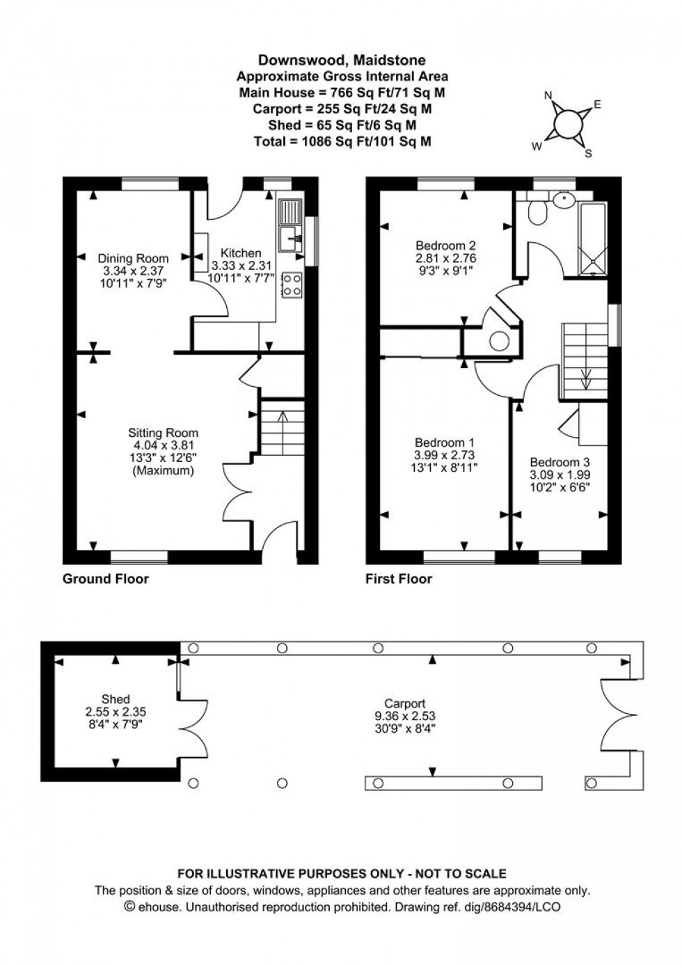 Floorplan for Longham Copse, Downswood, Maidstone