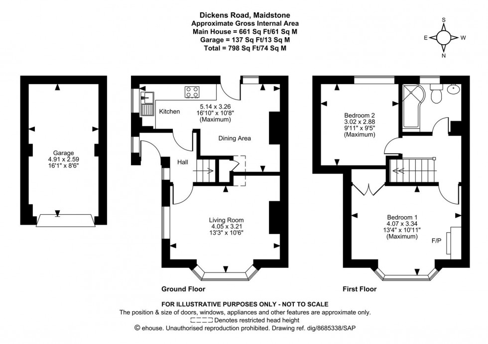 Floorplan for Dickens Road, Maidstone