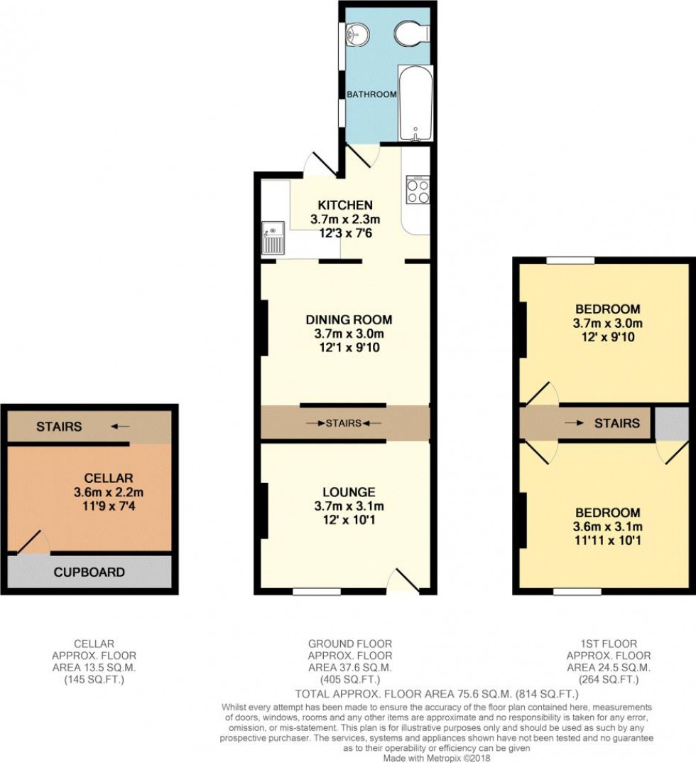 Floorplan for St. Georges Square, Maidstone