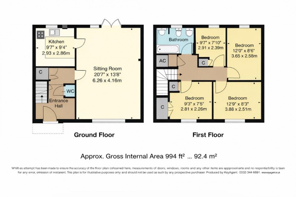 Floorplan for Green Lane, Trottiscliffe, West Malling