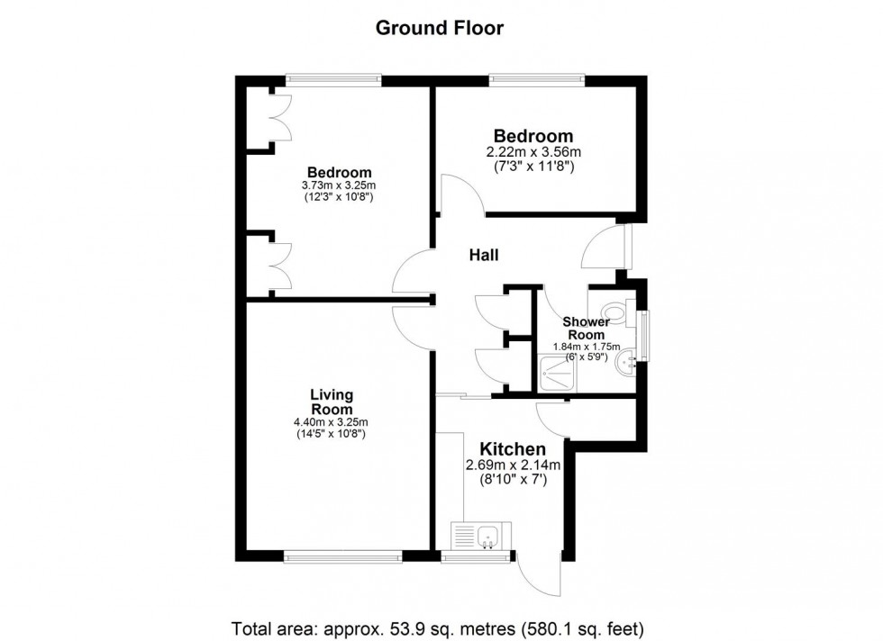 Floorplan for Stockett Lane, Coxheath