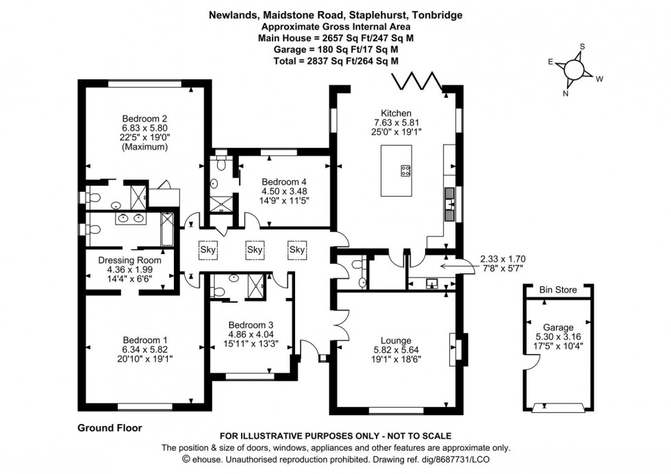 Floorplan for Maidstone Road, Staplehurst, Tonbridge