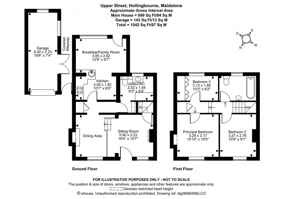 Floorplan for Upper Street, Hollingbourne, Maidstone
