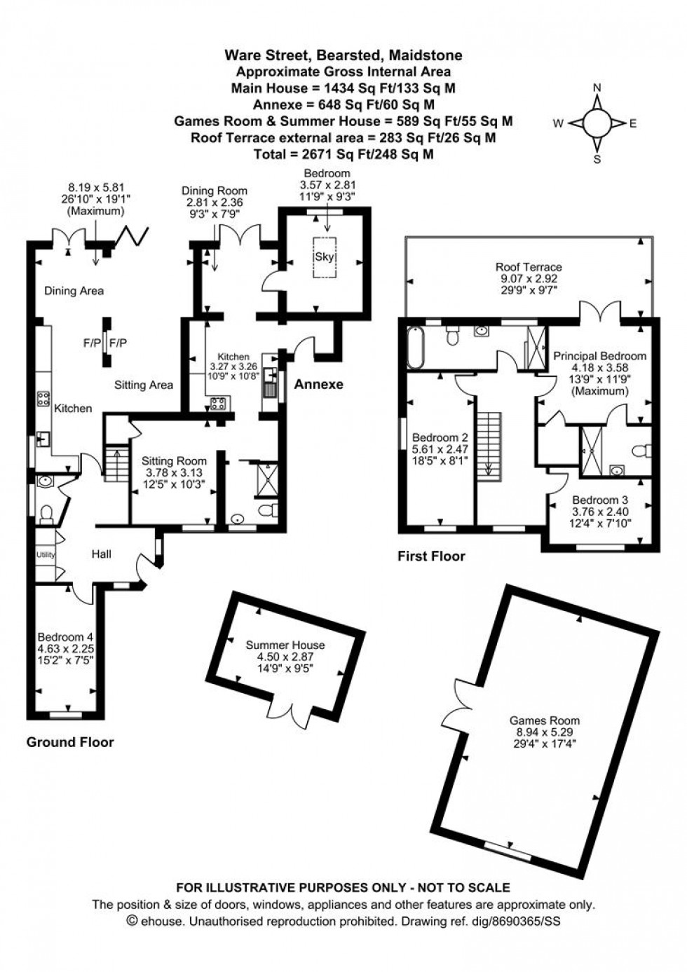 Floorplan for Ware Street, Bearsted, Maidstone