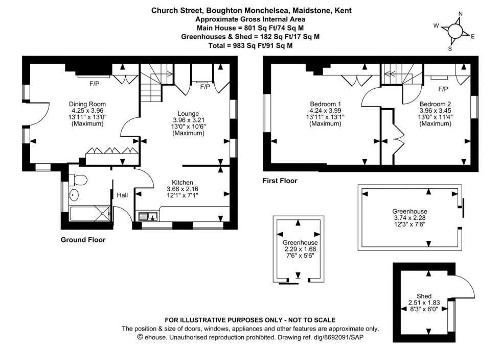 Floorplan for Church Street, Boughton Monchelsea, Maidstone