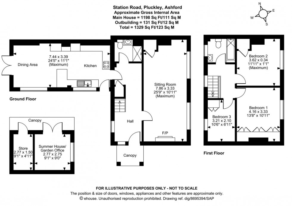 Floorplan for Station Road, Pluckley, Ashford