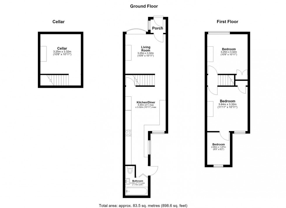 Floorplan for Bell Lane, Ditton, Aylesford