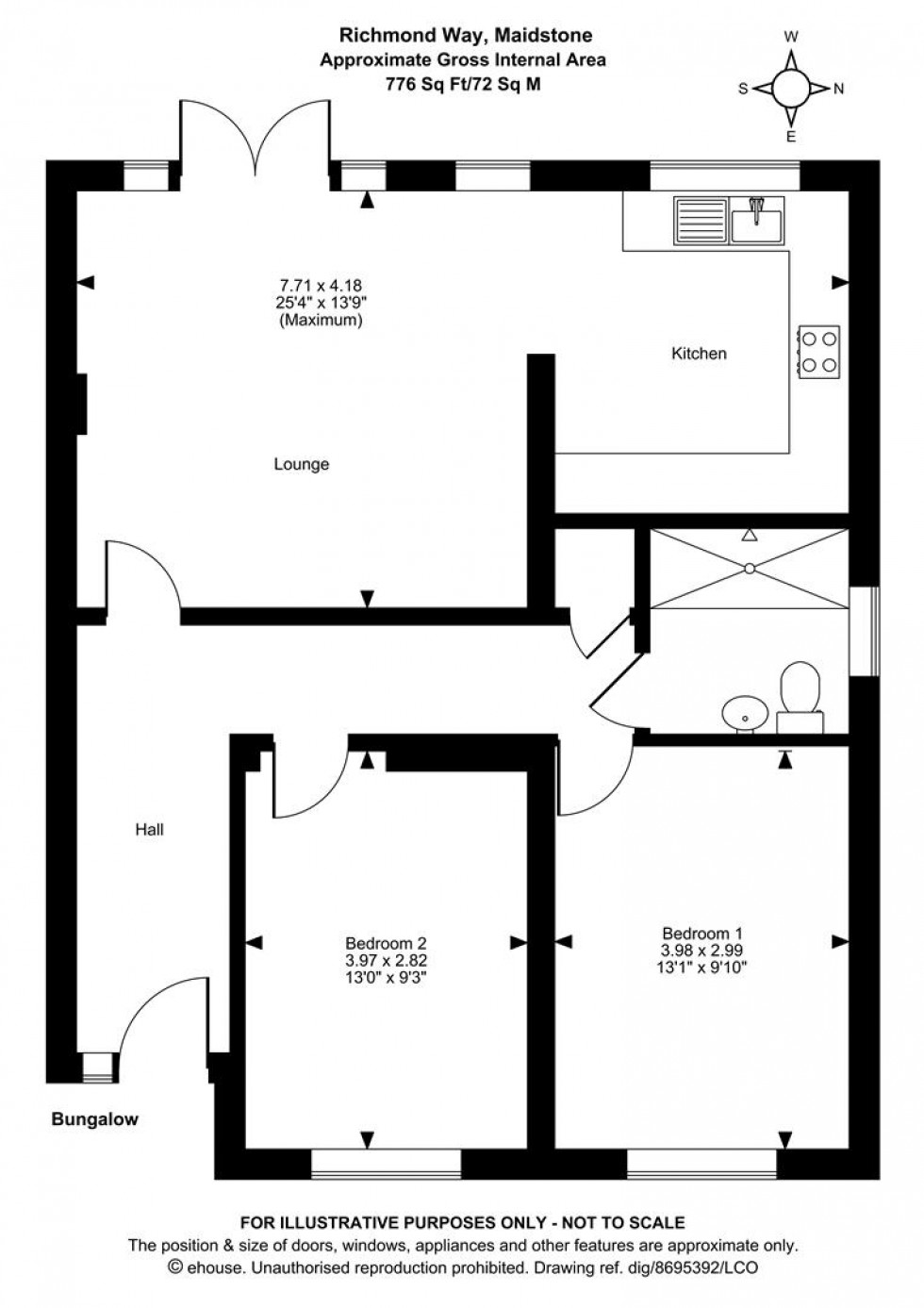 Floorplan for Richmond Way, Maidstone