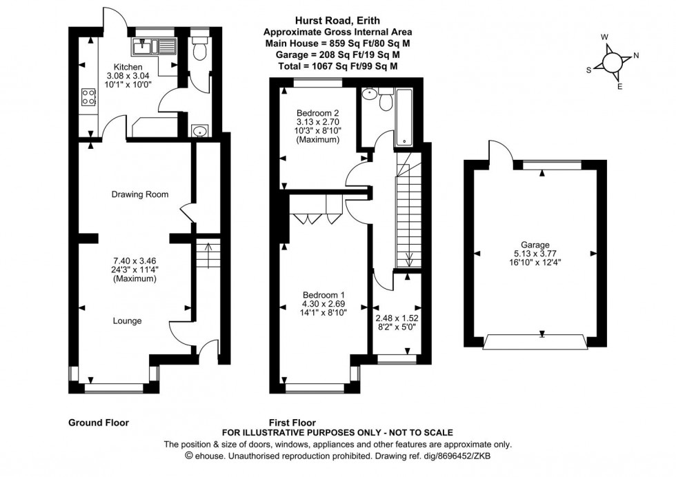 Floorplan for Hurst Road, Erith
