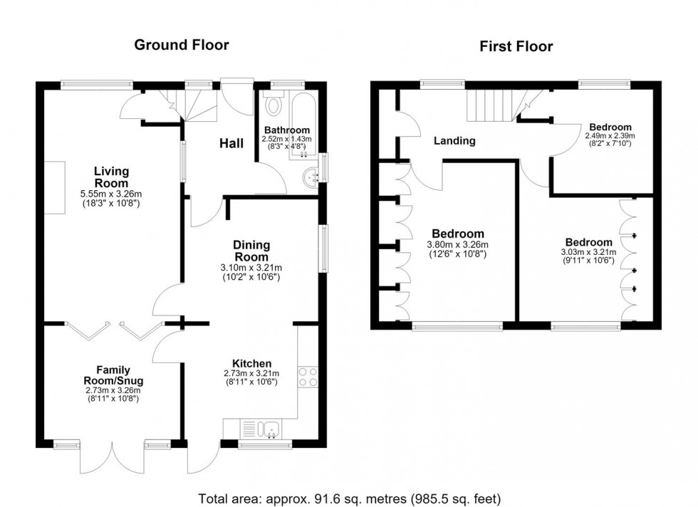 Floorplan for Barberry Avenue, Chatham