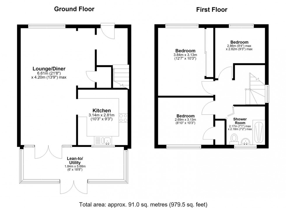 Floorplan for Bicknor Road, Maidstone