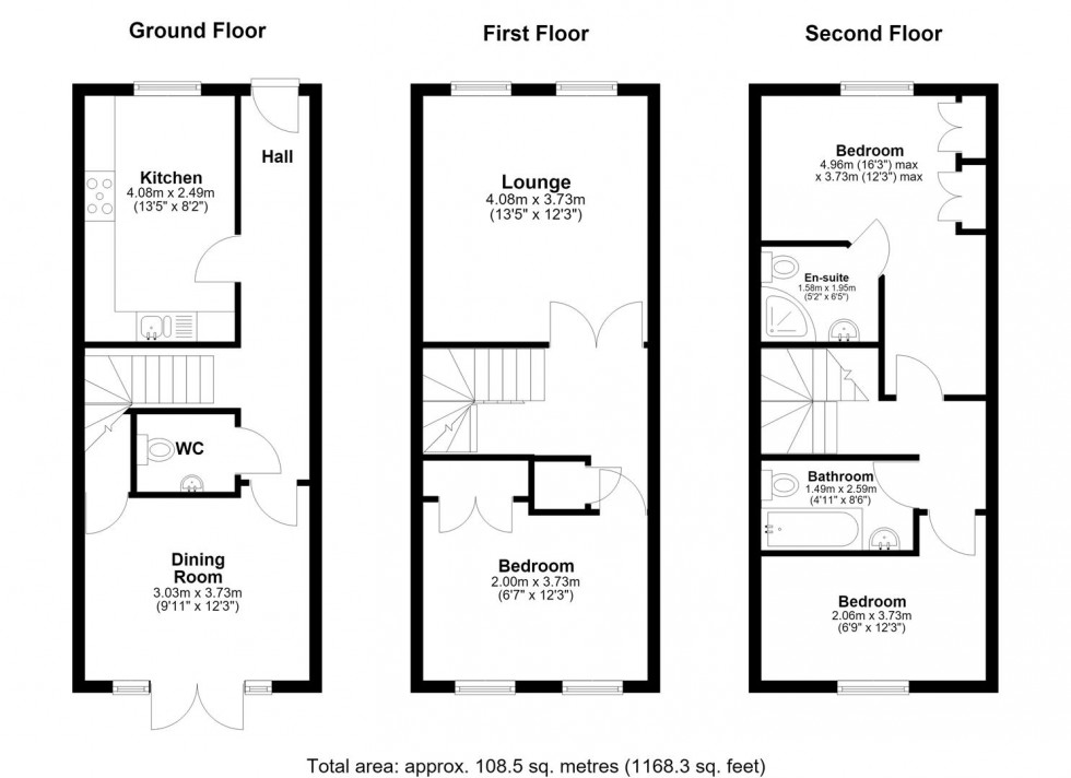 Floorplan for Lacock Gardens, Maidstone