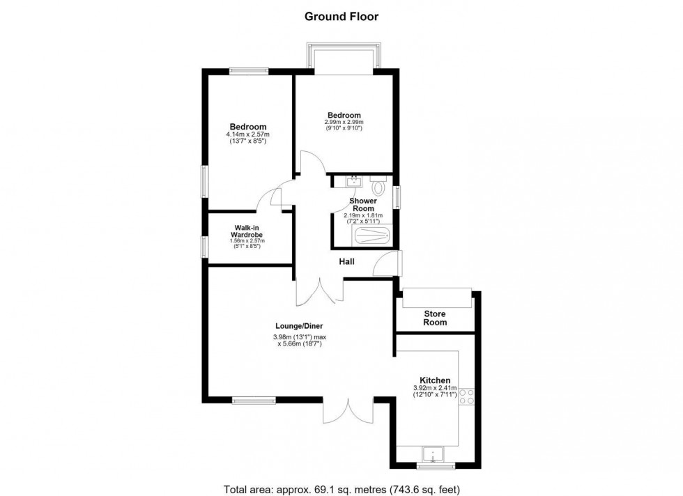 Floorplan for St. Margarets Close, Maidstone