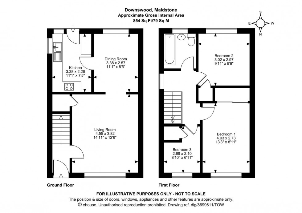 Floorplan for Longham Copse, Downswood, Maidstone
