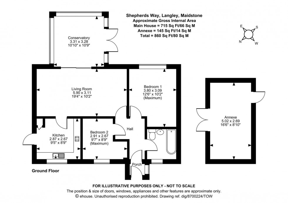 Floorplan for Shepherds Way, Langley