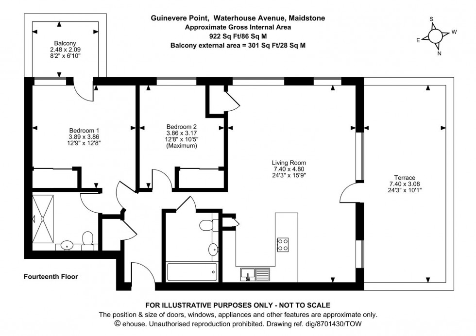 Floorplan for Waterhouse Avenue, Maidstone